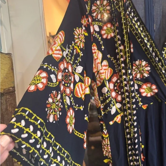 Floral Black Jumpsuit - Picture 5 of 7